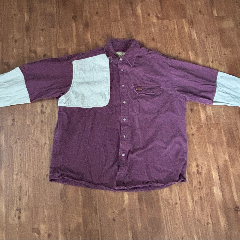 Woolrich Outdoor Guide Collection Shooters Shirt XL(46-48) Vintage Purple